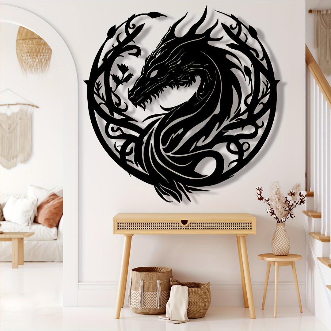 Outdoor Powerwall - Ancient Zodiac Dragon Wall Art Decoration,