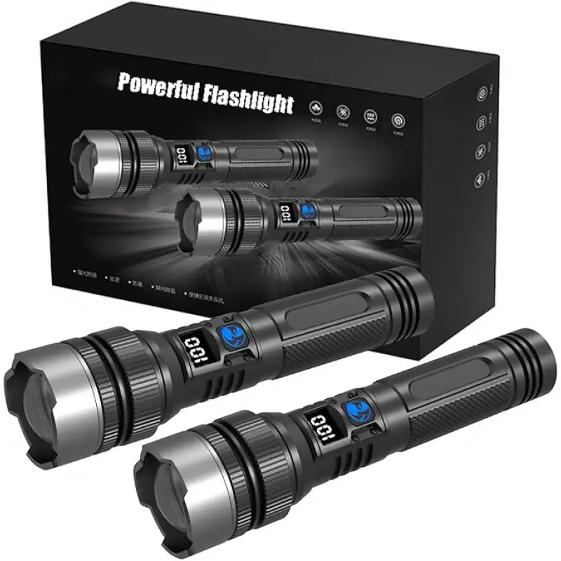 Outdoor Power Works - Ultra-Bright Rechargeable Flashlight, Compact & Lightweight