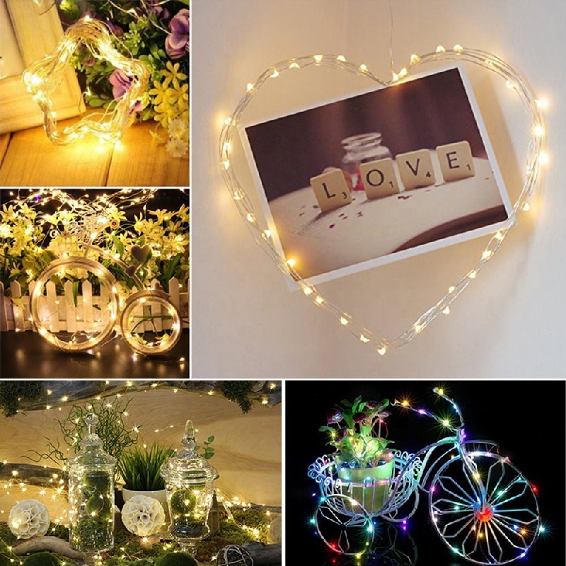 Outdoor Power For Wedding - LED Solar Lights Garland Waterproof Fairy