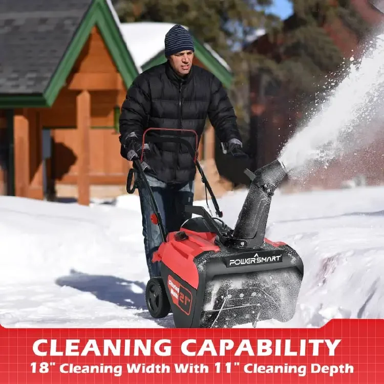 Snow Blower Single - -USA Warehouse PowerSmart Gas Snow Blower