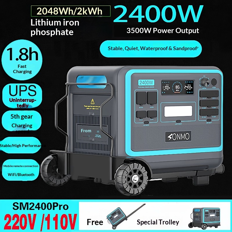 Ups Power Supply Outdoor - 2400W outdoor power supply, 110V 220V