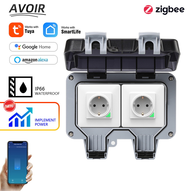 Outdoor Usb Power Adapter - Avoir Tuya Zigbee Electrical Sockets IP66