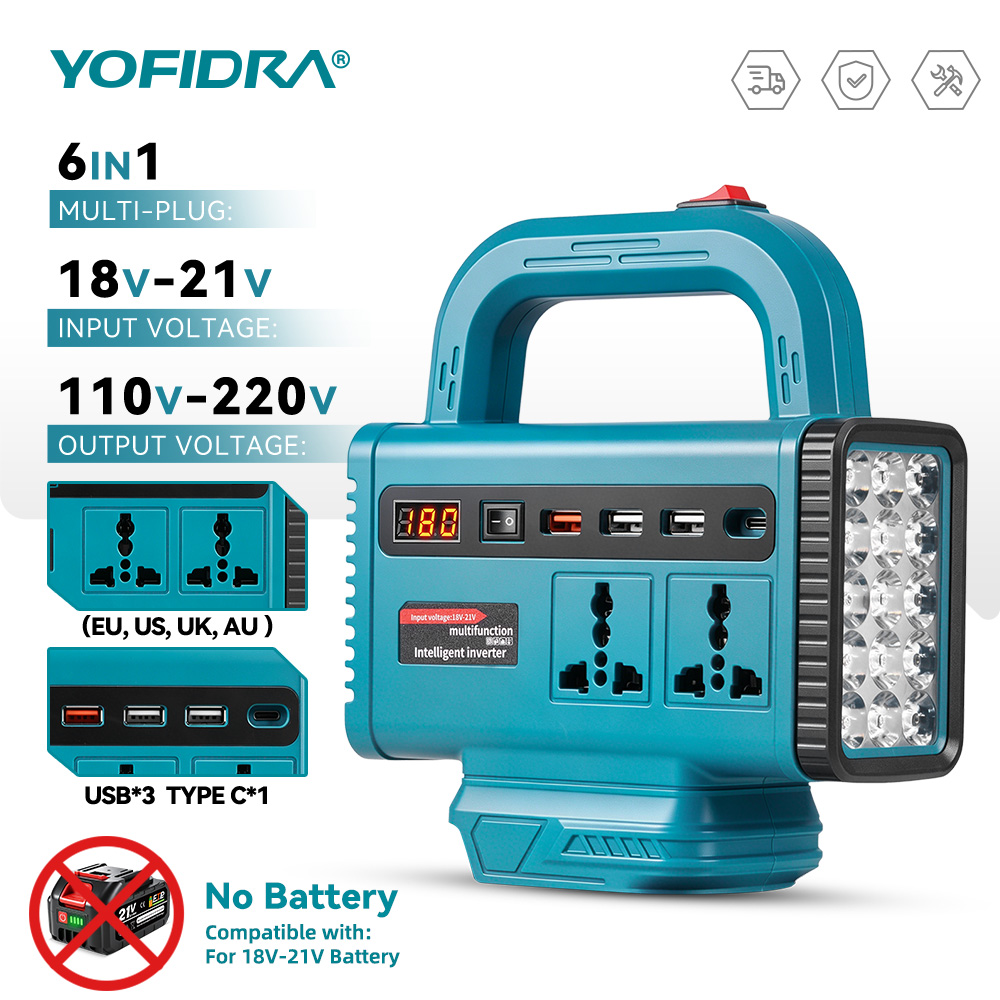 Outdoor Usb Power Adapter - YOFIDRA 220V Portable Power Inverter Outdoor