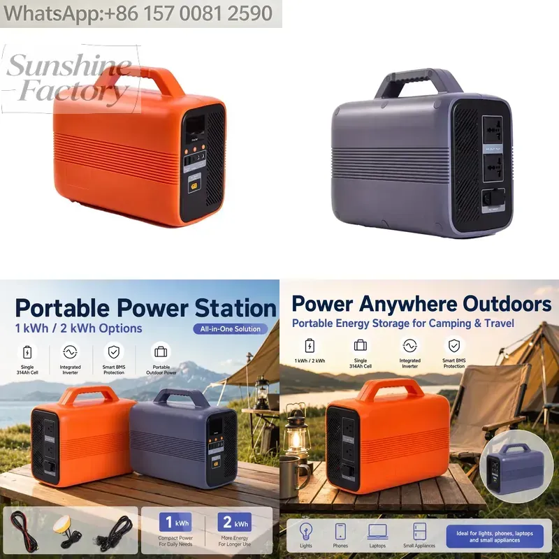 Ups Power Supply Outdoor - 1000Wh 500W Pure Sine Wave Portable