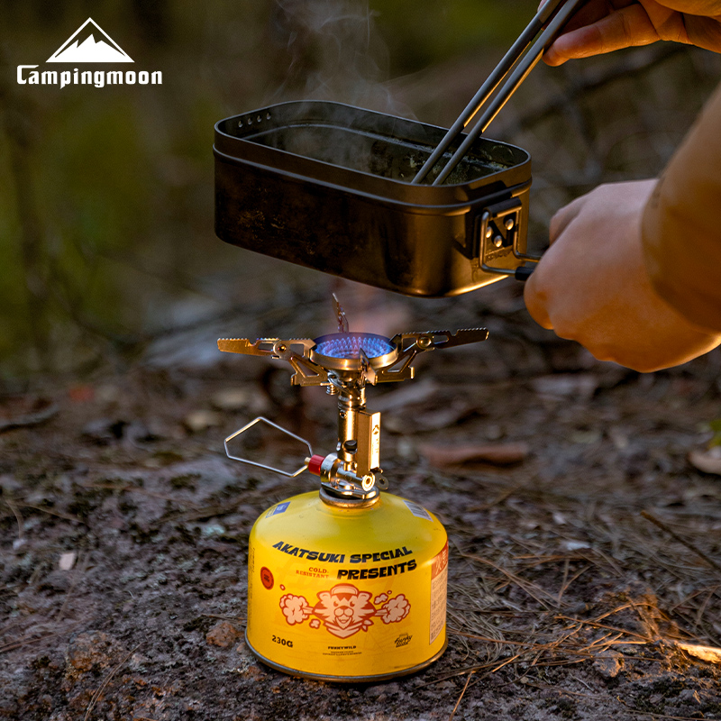 Outdoor Power Burner - CAMPINGMOON XT-2F Outdoor Portable Voltage Stabilized