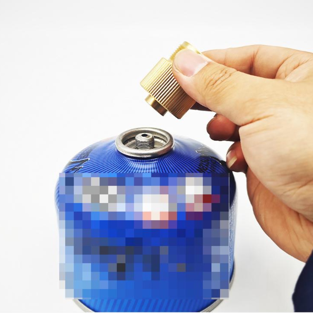 Outdoor Power Burner - Brass Gas Canister Adapter CGA600 to