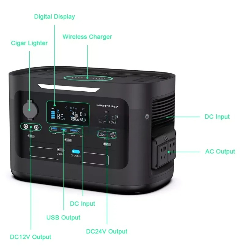 Ups Power Supply Outdoor - For Outdoor or Home 1000W Solar