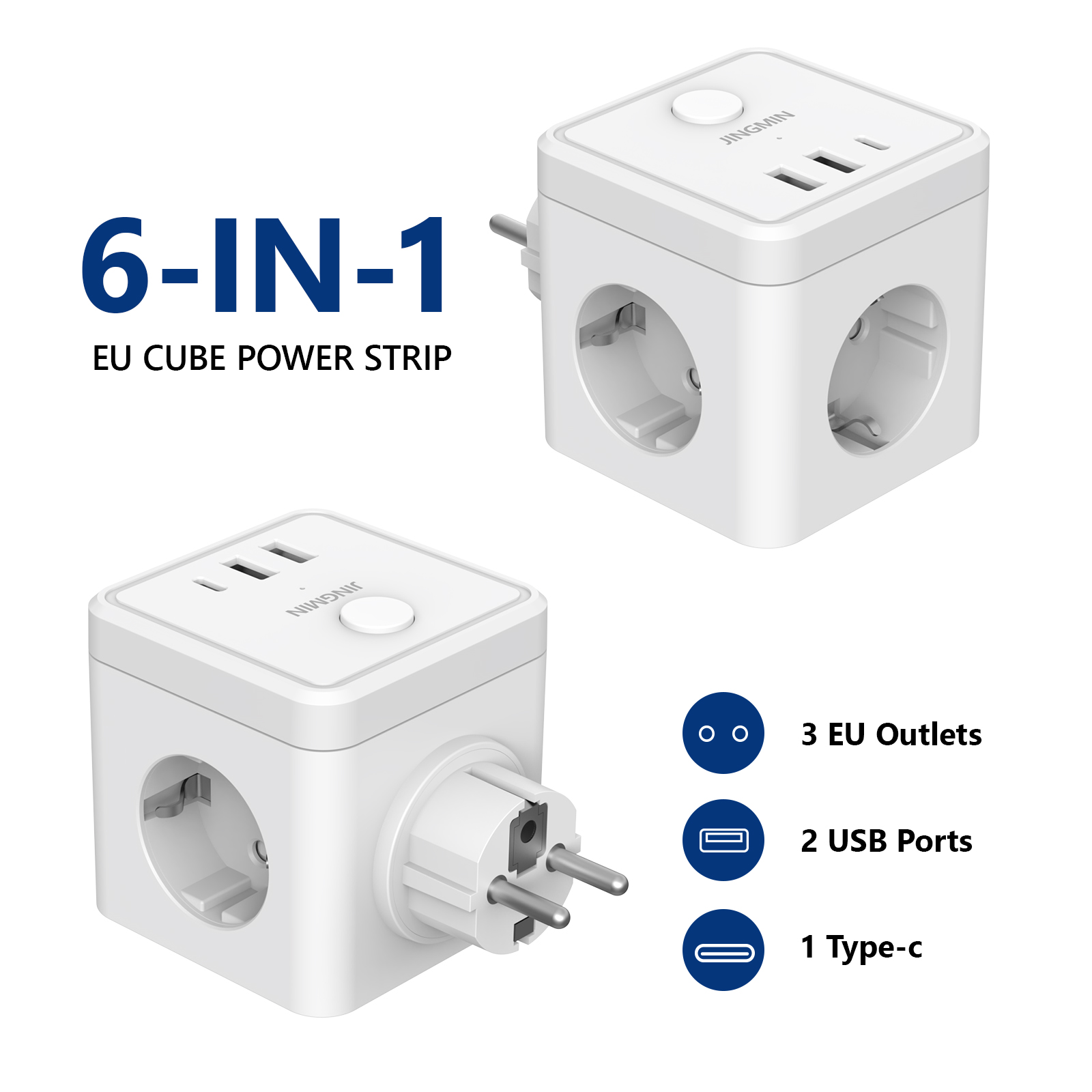 Outdoor Usb Power Adapter - Wall Socket Extender with Switch 3