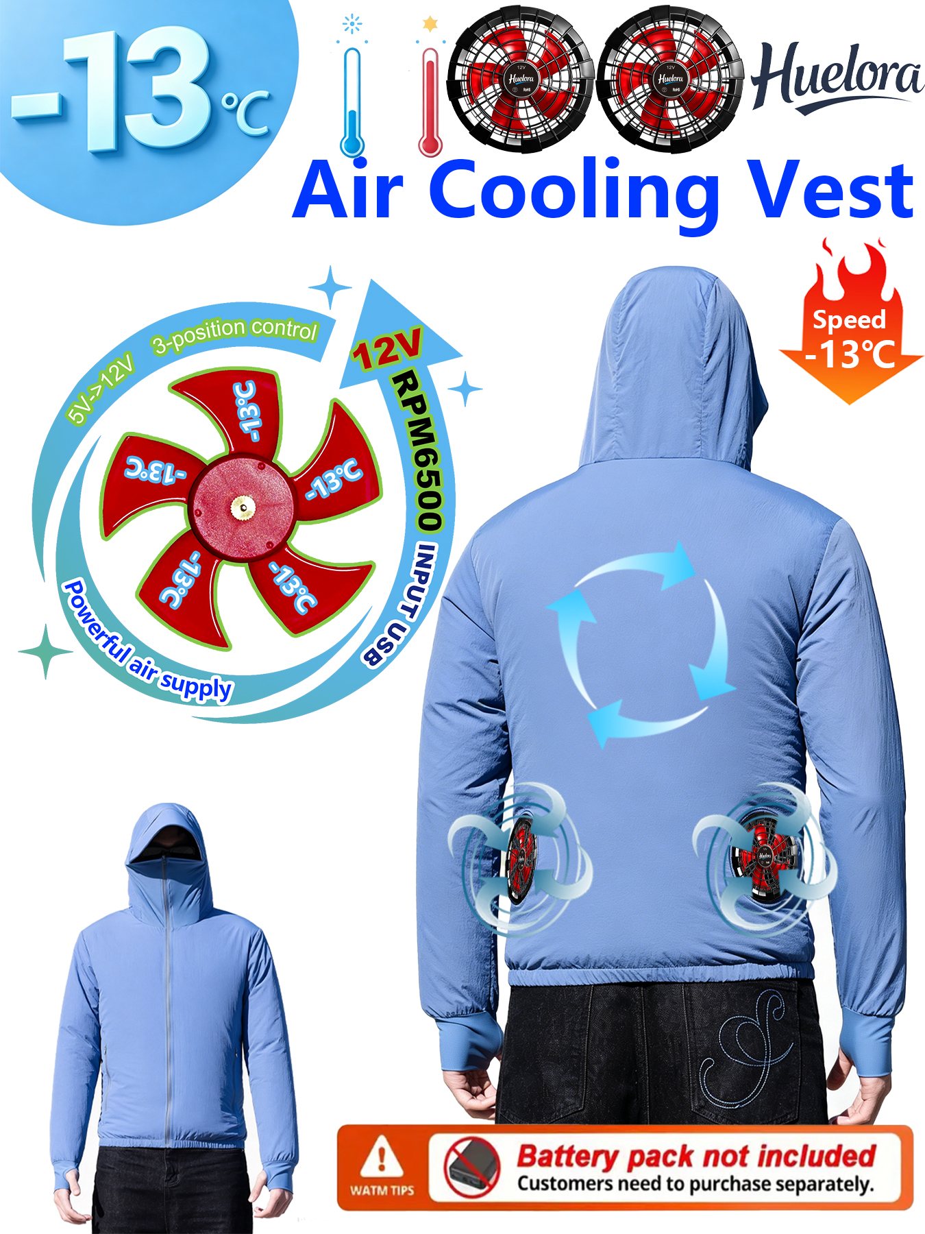 12V 3-Speed Hooded Air Cooling - Outdoor Power Works review and price
