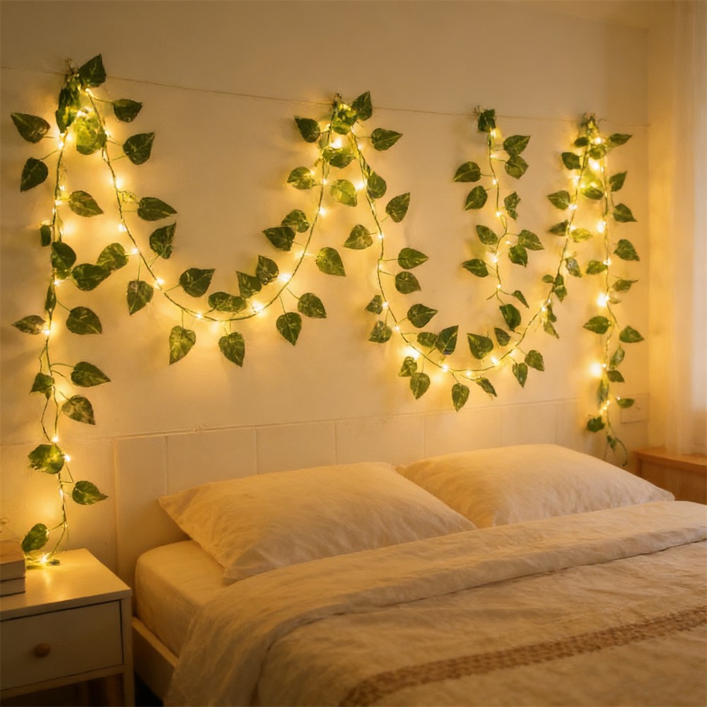 LED Green Rattan Leaf Fairy Li - Outdoor Power For Wedding review and price