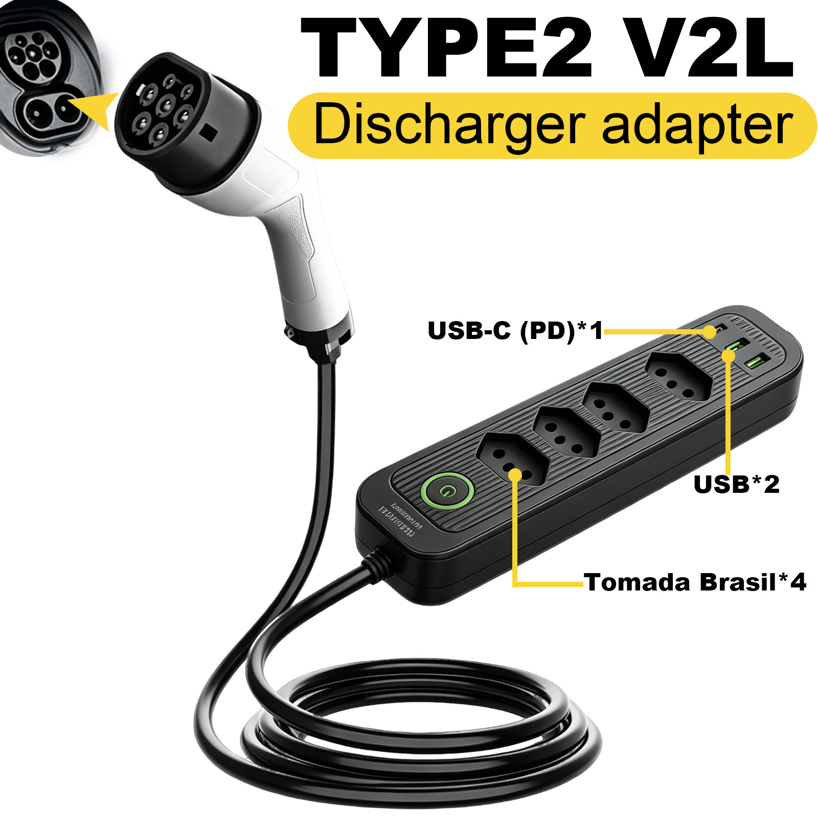 Type2 V2L Discharge Adapter 16 - Outdoor Powerwall review and price