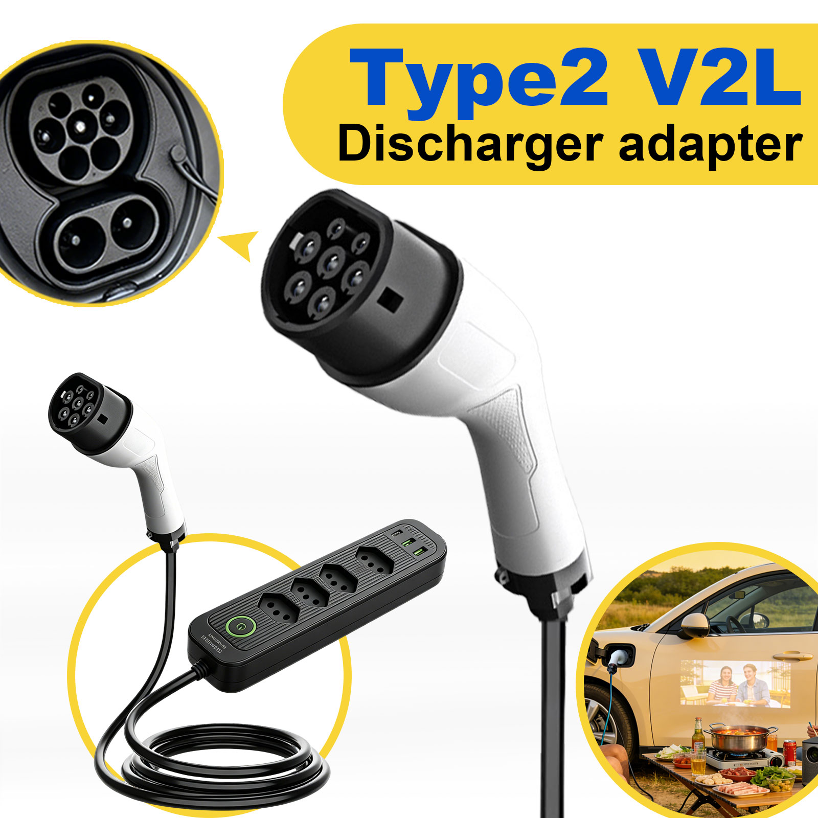 Type2 V2L Discharge Adapter 16 - Outdoor Powerwall review and price