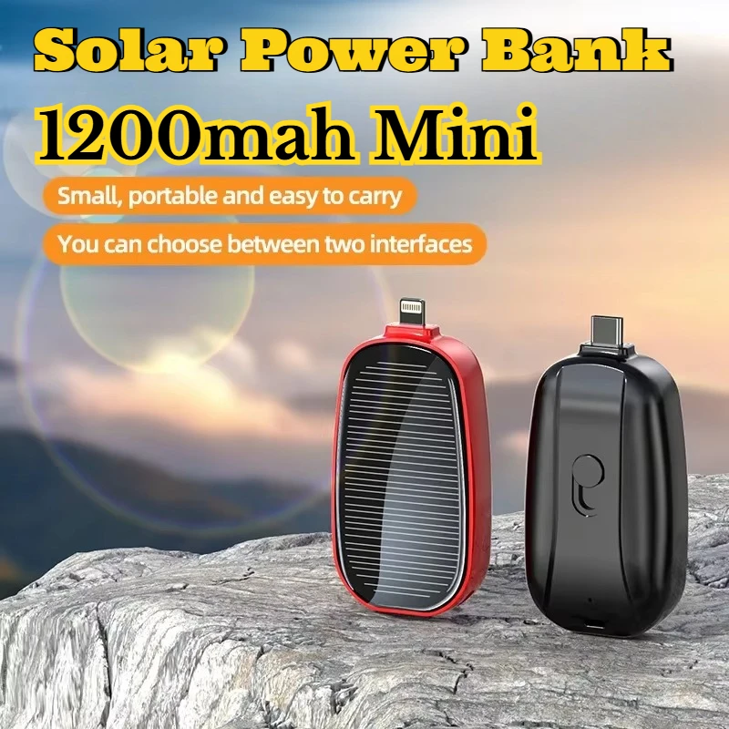 1200mAh Solar Mini Power Bank  - Outdoor Usb Power Adapter review and price