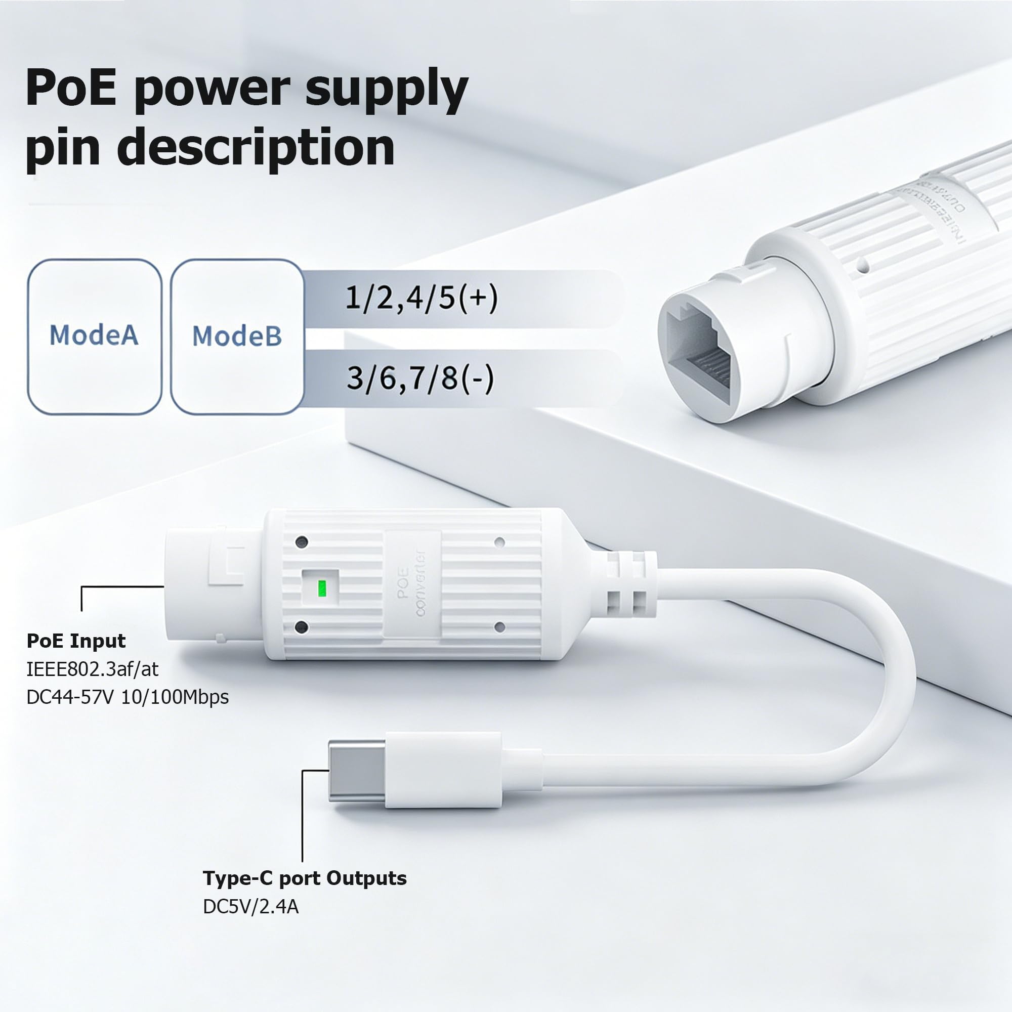 POE to USB-C Power Converter R - Outdoor Usb Power Adapter review and price