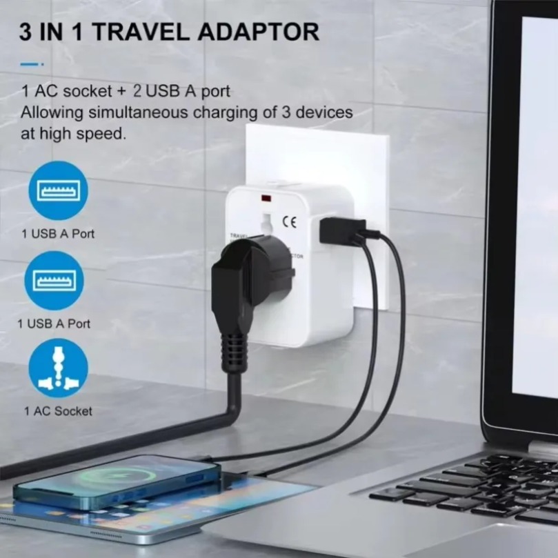 Foldable Universal Travel Powe - Outdoor Usb Power Adapter review and price