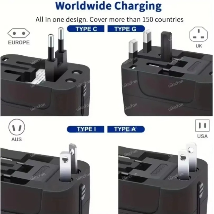 Foldable Universal Travel Powe - Outdoor Usb Power Adapter review and price