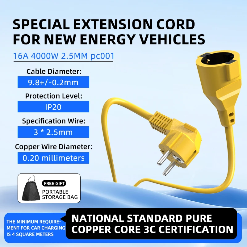 16A EU Schuko Extension Cord 4 - Outdoor Use Power Strip review and price