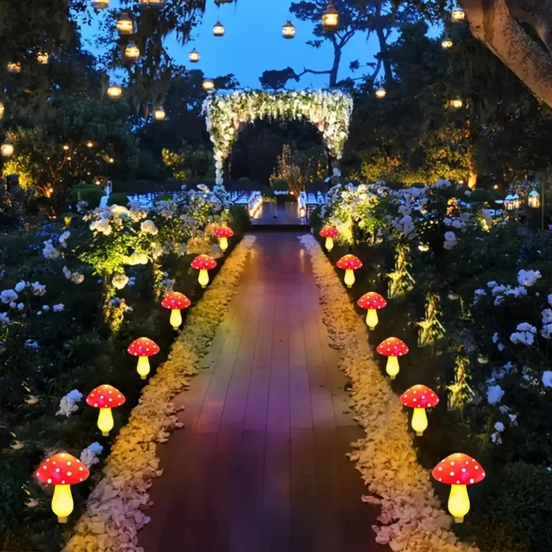 Solar-Powered LED Mushroom Lig - Outdoor Power For Wedding review and price