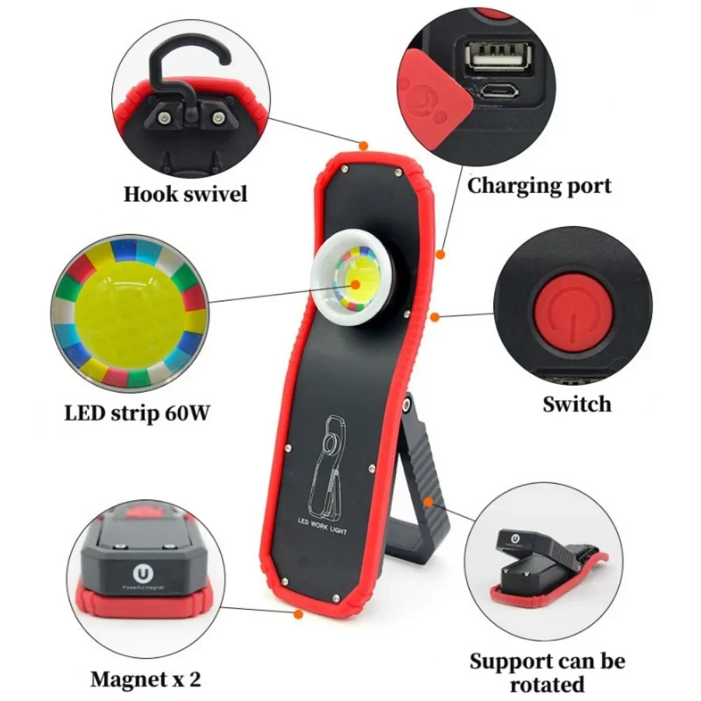 Portable LED Flashlight 60W CO - Outdoor Power Repair review and price