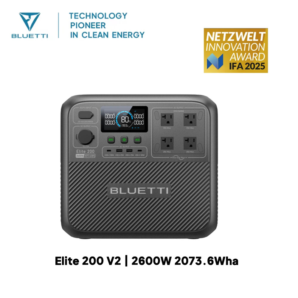 【Renew】BLUETTI Elite 200 V2 Po - Outdoor Powerwall review and price