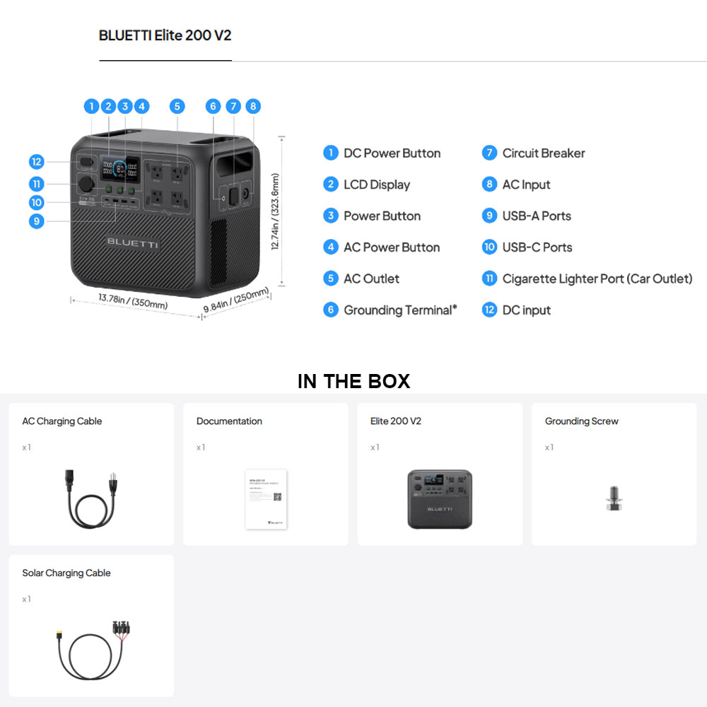 【Renew】BLUETTI Elite 200 V2 Po - Outdoor Powerwall review and price