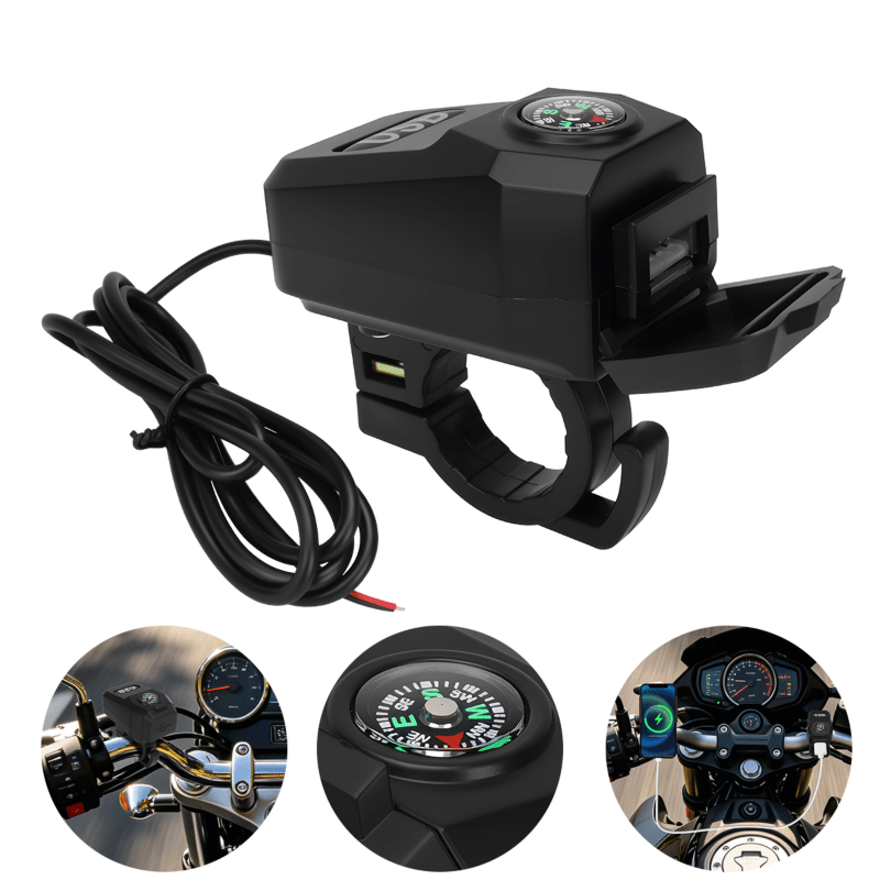 Motorcycle USB Socket QC3.0 Fa - Outdoor Usb Power Adapter review and price